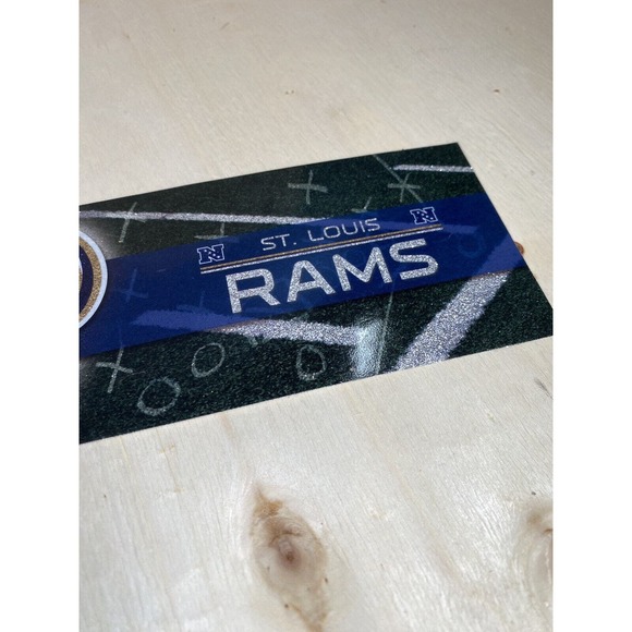 St. Louis Rams Bumper Sticker Football NFL Brand Glitter Design Licensed - Picture 3 of 5